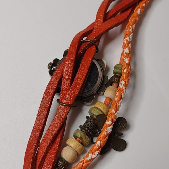 Cute Multi Strand Watch Bracelet With Butterfly Charm - Picture 8 of 12